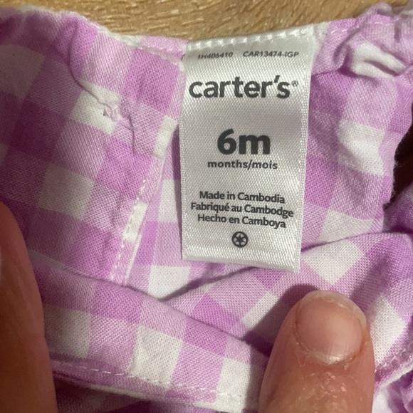 Light purple and white checker dress - - Picture 3 of 3